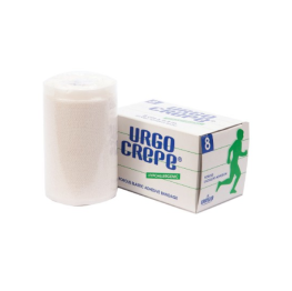 Băng keo lụa Urgo Crepe có độ dính lâu, dùng để băng các vết thương ngoài da (10cm x 4.5m)
